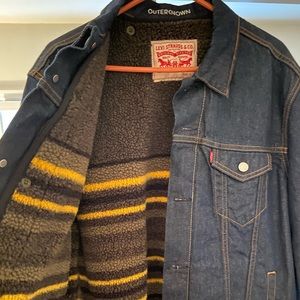 LEVI'S® X WELLTHREAD™ X OUTERKNOWN LINED SHERPA TRUCKER JACKET